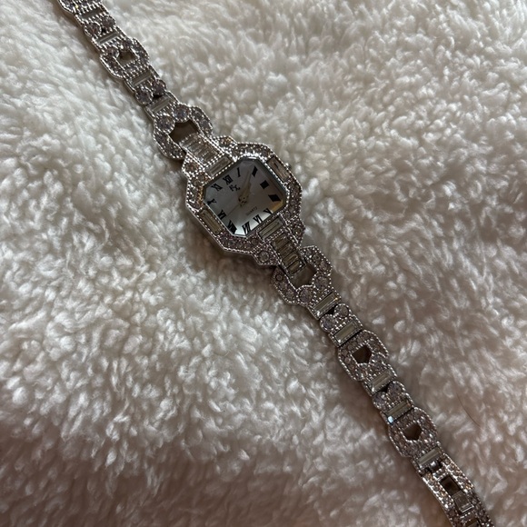 6 FX Curved Crystal Octogon Case Art Deco Crystal Watch by Franz Xavier - Picture 2 of 8